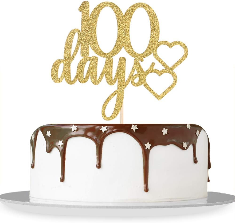 100 days cake topper