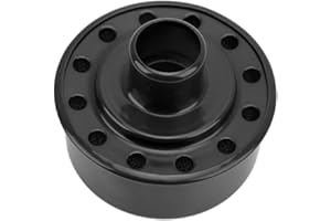 HEADERBS Round Push in Breather, ABS Metal Valve Cover Breathers Standard Push In Breather Replacement for Car SBC BBC SBF 327 350 396 454 302 351W 502 (Black)