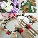 HOKPA Artificial Mini Calla Lily Flower Heads, Fake Floral Bouquet Head for Crafts Scrapbooking Garden Wedding DIY Making Bridal Garland Hair Clips Headbands Decoration (144pcs White)