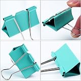 Northern Brothers Large Foldback Binder Clips 41mm 51mm 30Pcs Assorted Colours view 6