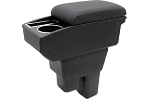 Car Armrest Box for Honda Fit Jazz Hatchback 2009-2013 Accessories Center Console Leather Arm Rest Double-Layer Storage Space