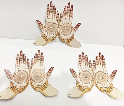 Kitty Partyy Mehandi Hands Printed Tambola Tickets