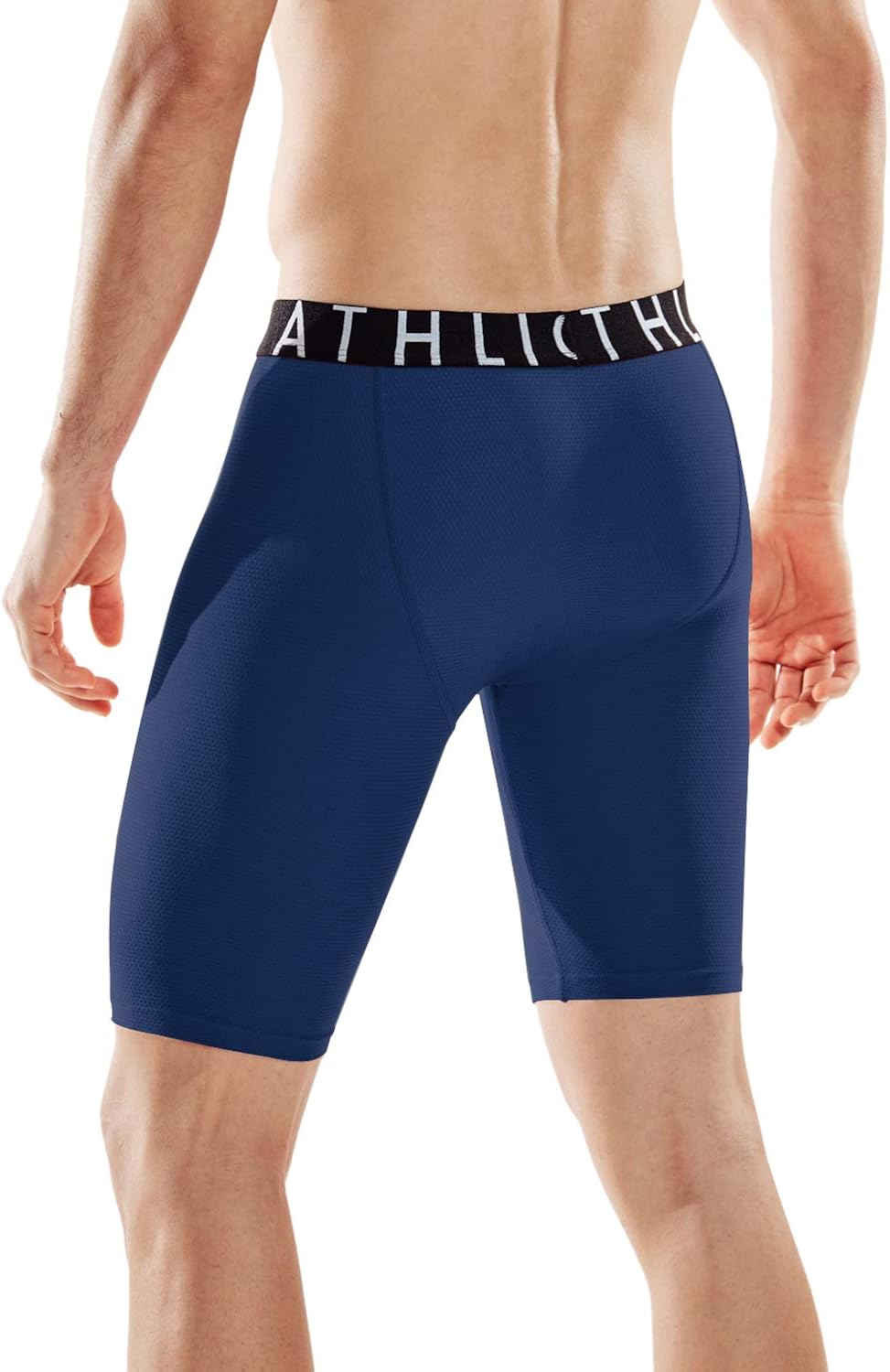 ATHLIO Men's (Pack of 3) Relaxed Stretch Open-Fly Cool Dry Brief Mesh Underwear Trunk: Clothing