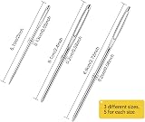 Redamancy Large Eye Blunt Needles 15 Pcs 3 Sizes Stainless Steel view 2
