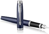 Parker IM Fountain Pen Matte Blue Fine Nib Gift Box
