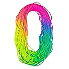 PARACORD PLANET Colorful Rainbow Cord Tie Dye Style Type III 7 Strand 550 Paracord – Available in 10, 25, 50, and 100 Feet