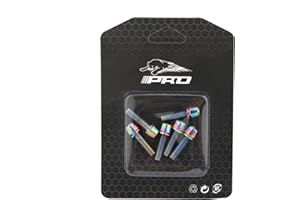 NELBONS Bike Stem Bolts 6PCS M5x18mm Stem Bolts Screws Stainless Steel Bike Stem Parts with Washer for BMX MTB Road Bikes,Rainbow