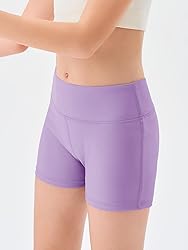 Haloumoning Girls Athletic Shorts Kids High Waisted
