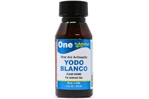 Arymar One Decolorized Iodine Antiseptic – 1 fl oz – Gentle First Aid for Minor Cuts, Scrapes, Burns & Insect Bites
