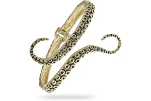 RechicGu Octopus Tentacle Animal Sea Ocean Hinged Open Bracelet Bangle Arm Cuff Scary Horror Goth