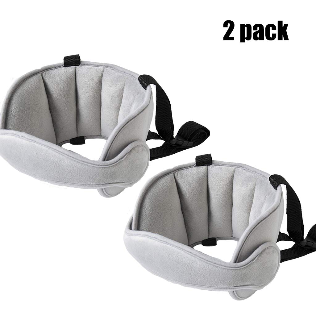 Cale Tetes Enfant Et Adulte Appui Tete Ceinture De Maintien De La Tete Solution De Sommeil Confortable Et Confortable Repose Tete Pour Siege De Voiture Gris 2 Pcs Siege De Siege De Voyage Pour Bebe