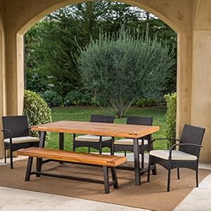 Christopher Knight Home 301540 Beryl Outdoor 6 Piece Rustic Metal