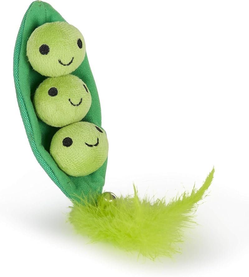 Petface Peas In a Pod Interactive Plush Cat Toy Catnip Filled