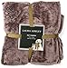 Laura Ashley Reversible Micro Fur Pet Dog Bed Blanket Throw Slate Grey Gray