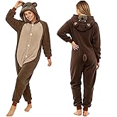 XXLOG Adult Onesie Animal Pajamays Sleepwear Christmas Costumes Unisex One Piece Cosplay Suit for Women and Men