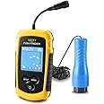 LUCKY Small Portable Fish Finder Kayak Sonar Handheld Fish Finders Ice Fishing Castable Depth Finder Boat Fisherman Gifts