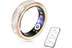 JIANVNUI Smart Ring for Women-Men,Tracks Heart Rate, Sleep, SpO2, HRV. 128 Sports Modes, IP68 Waterproof, Gesture Control, No Subscription, iOS &amp; Android Compatible (8)3.9 out of 5 stars 1561 offer from $65.99