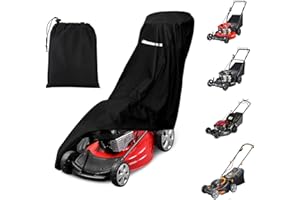 VIADOM Outdoors Lawn Mower Cover Waterproof Heavy Duty Push Lawn Mower Covers Storage Tear-Resistant, UV Protection Universal Fit with Drawstring & Cover Storage Bag, Waterproof Lawnmower Covers for Outdoor