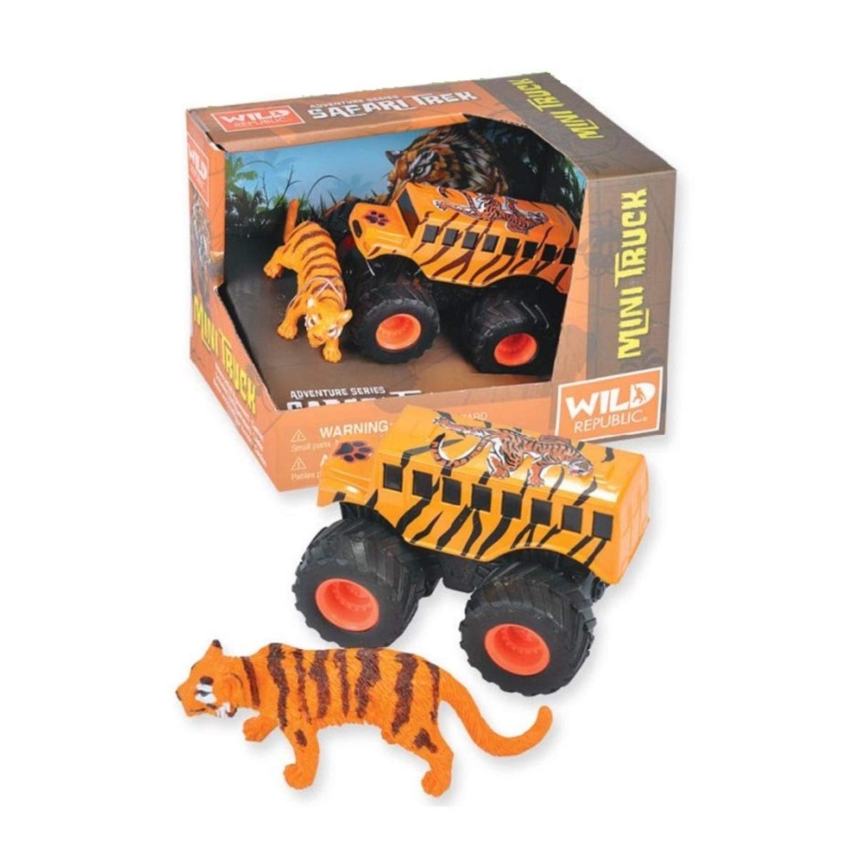 Wild Republic, Mini Adventure Truck Tiger, Gifts for Kids, 10 cm