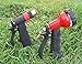 TABOR TOOLS W91A Metal Garden Hose Nozzle Set (2-Piece), 1 Water Pistol Nozzle and 1 Adjustable Shower Head with 7 Spray Patterns. Features Grip Trigger Handles and Flow Control Knob.