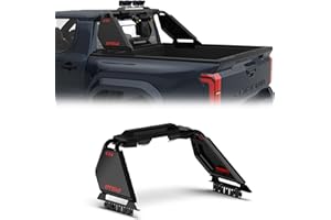 Lox Rox Explore K Series Sport Roll Bar Compatible with Mid Size Pickup Truck，Tacoma, Ranger, Colorado, Canyon, Frontier | Quick Installation no Drilling Required | Light Mount | (Mid-/Black)