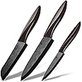 YUSOTAN 3-Piece Ceramic Knife Set 6" Ceramic Knife 5" Lettuce Knife 4" Paring Knife Ceramic Kitchen Knive Set for Father's Day Mother's Day Christmas Wedding Gifts Birthday Gifts Thanksgiving