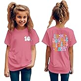 GLIGLITTR in My Double Digits Era Birthday Girl Shirt 10 Year Old 10th Birthday Girls T-Shirt Girls Ten B-Day Party Tee Tops