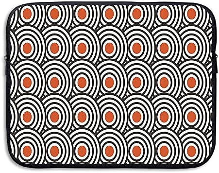 XINSHOU New Age Retro Minimalist Concentric Spiral Vortex Graphic Art Work Laptop Sleeve Case Bag Cover For 13-15 Inch Notebook Computer 15 Inch