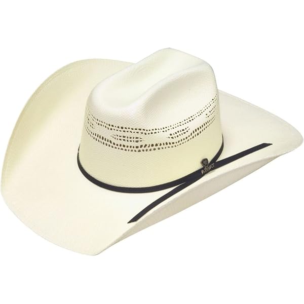 ARIAT Cattleman Crown 2-Cord Bangora Cowboy Hat, Ivory, 7-1  display picture 1