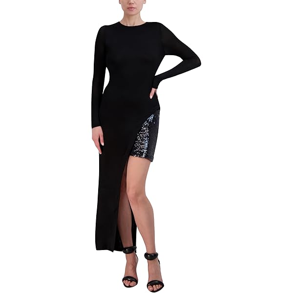 Amazon.com: BCBGMAXAZRIA Women's Mini Dress Long Sleeve Asymmetrical Hem  Ruching Fitted Faux Wrap Style Dresses, Black, X-Small : Clothing, Shoes &  Jewelry