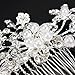 ZXUY Charm Bridal Wedding Silver Crystal Rhinestones Pearls Women Hair Comb Clip Hot