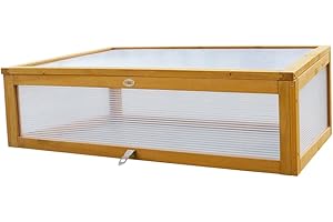 Habau Cold Frame Attachment for Raised Bed, Yellow, 115 x 53 x 32 cm
