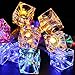 TORCHSTAR 7.3ft Ice Cube Battery Operated LED Christmas String Lights - RGBY, 2 Work Modes, 20pcs Multi-Color Cubes for Christmas, Holiday, Party, Event Decorative Lighting