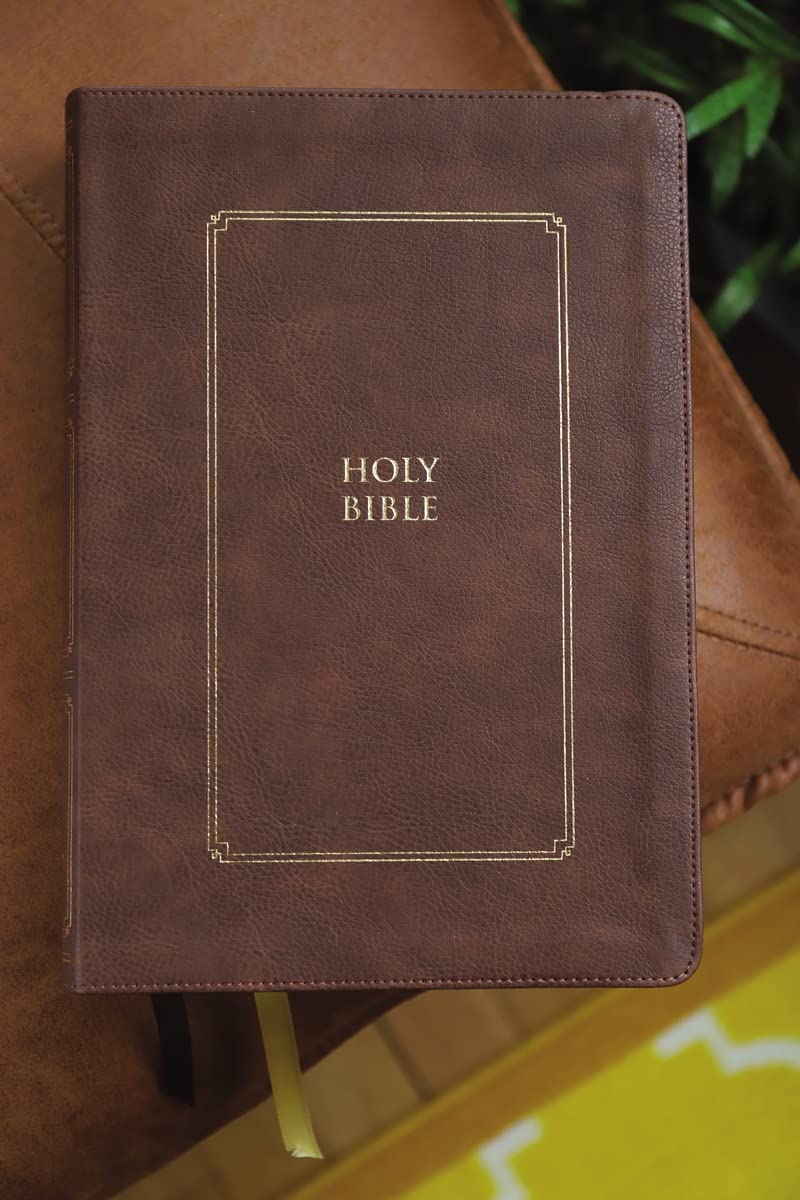 KJV, Thompson Chain-Reference Bible, Large Print, Leathersoft, Brown, Red Letter, Comfort Print KJV, Thompson Chain-Reference Bible, Large Print, Leathersoft, Brown, Red Letter, Comfort Print Imitation Leather