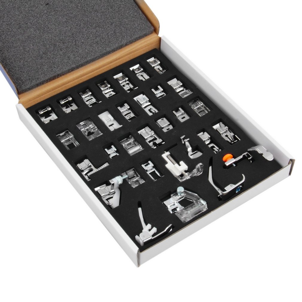 Generic Pro 32Pcs Domestic Sewing Machine Foot Feet Set For Brother Singer Ja.. 17 61GSEO2ECzL