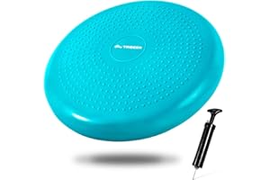 Trideer Wobble Cushion Core Balance Disc, Flexible Seating for Classroom Elementary, Wiggle Seat for Sensory Kids, Balance Pad with Inflation Pump