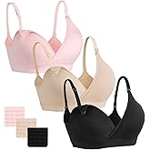 Vinfact Nursing Bras for Breastfeeding Maternity Bra Wireless Pregnancy Sleeping Bralette S-XXL with Extra Bra Extenders