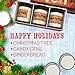 Scented Candles - Happy Holidays - Set of 3: Christmas Tree, Candy Cane, and Gingerbread - 3 x 4-Ounce Soy Candles - Each Votive Candle is Handmade in The USA with only The Best Fragrance Oils
