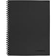 Cambridge Notebook, Business Notebook, 7-1/4" x 9-1/2", 80 Sheets, Ruled, Action Planner, Flexible Cover, Wirebound, Gray (06122)