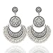 Q&Q Fashion Ethnic Bali Jhumka Jhumki Etched Lotus Mexico Gypsy Dangle Earrings