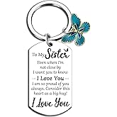 igvean Valentines Day Gifts for Sister Butterfly Keychain Sister Birthday Gifts Sisters Gifts from Sisters Christmas Wedding Gift for Best Friends Bestie Friendship Present