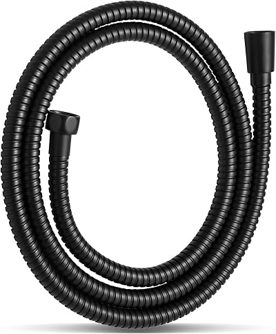 OFFO Shower Hose Stainless Steel Anti-Kink 1.5m Matte Black
