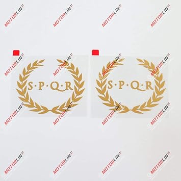 Amazon Com 3s Motorline 2 4 Spqr Ancient Rome Banner Decal