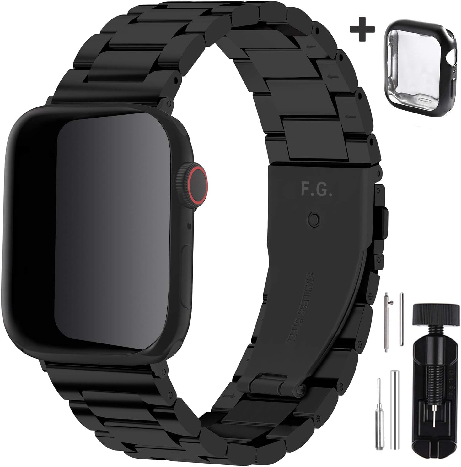 thumbnail image 2 of VIPLUCK Slim Leather Band Compatible With Apple Watch 2 of 13