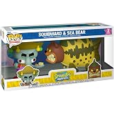 Funko POP! Animation: Spongebob Squarepants - Squidward &amp; Sea Bear 2 Pack | Official Merch - Collectable Vinyl Figurine for Shelf Display - Birthday Gift Idea for Fans and Collectors