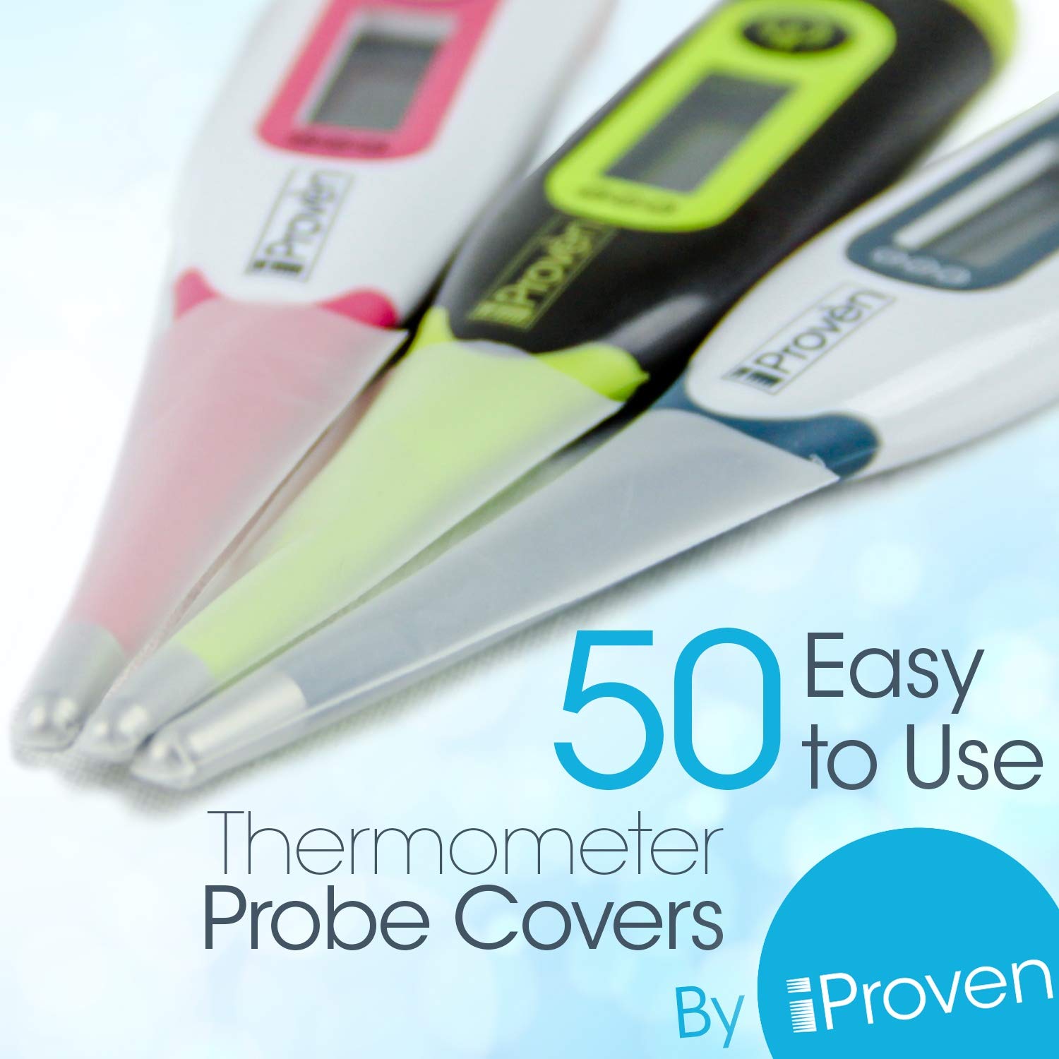iProven Best Disposable Probe Covers for Digital Thermometer, 50 Count - iProven PC-111: Industrial & Scientific