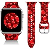 Compatible With Valentines St Patricks Apple Watch 38/40/41/42/44/45mm For Women Men, Soft Silicone Easter Eggs Bunny Gifts Decor Replacement Wristband Band For Iwatch Series 10 9 8 7 6 5 4 3 2 1 SE