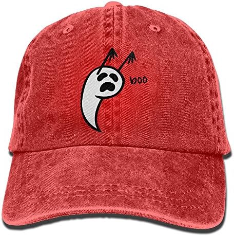 Huagestroe Boo Cowboy Visor Rear Cap Adjustable Cap