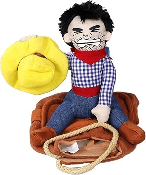Carter Ken Mode Fantaisie Funny Cowboy Se Deguiser Rider Veste Manteau Costume D Halloween Pour Chien Amazon Fr Animalerie
