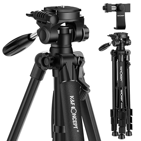 K&F Concept Trípode Cámara TM2324L Trípode Ligero Viaje Cámara con ...